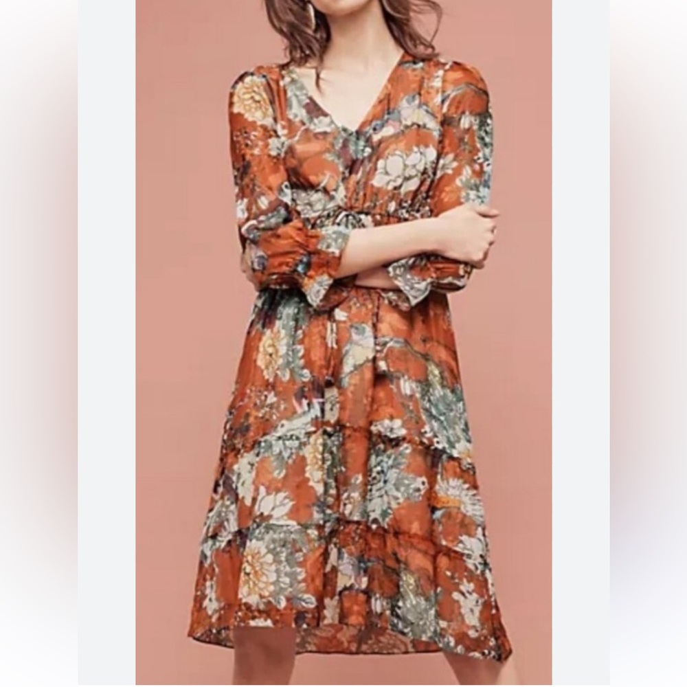 Hemant & Nandita Zeri Peasant Dress NWOT